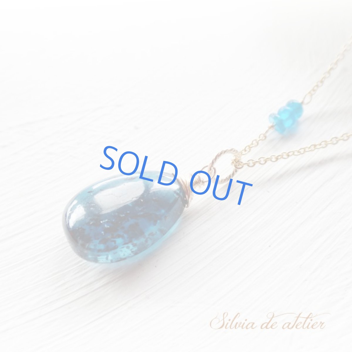 画像7: LMサイズ　チベット産　ダークブルー　カイヤナイト　スムースペアシェイプ　約50センチ14kgfネックレス (7)