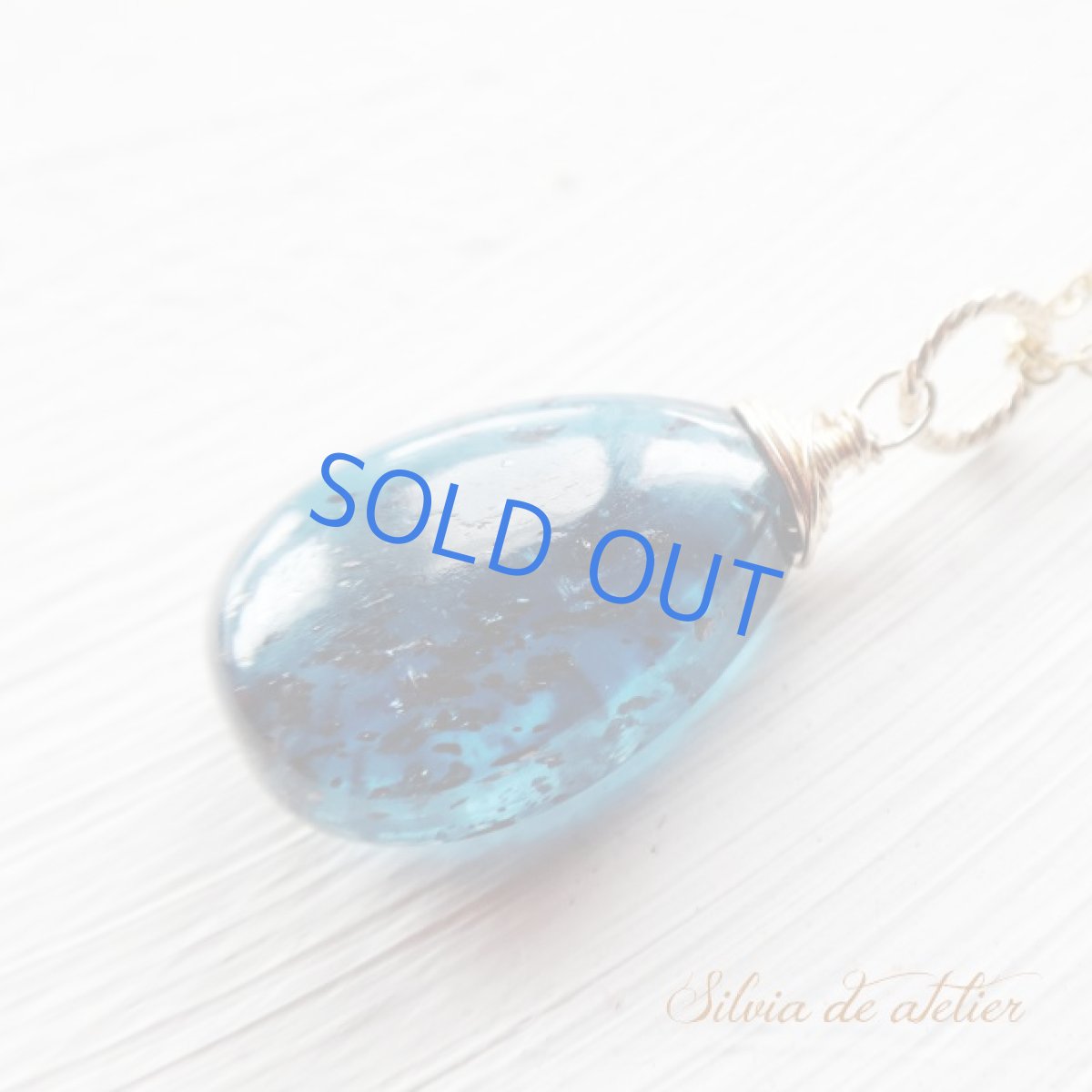 画像2: LMサイズ　チベット産　ダークブルー　カイヤナイト　スムースペアシェイプ　約50センチ14kgfネックレス (2)