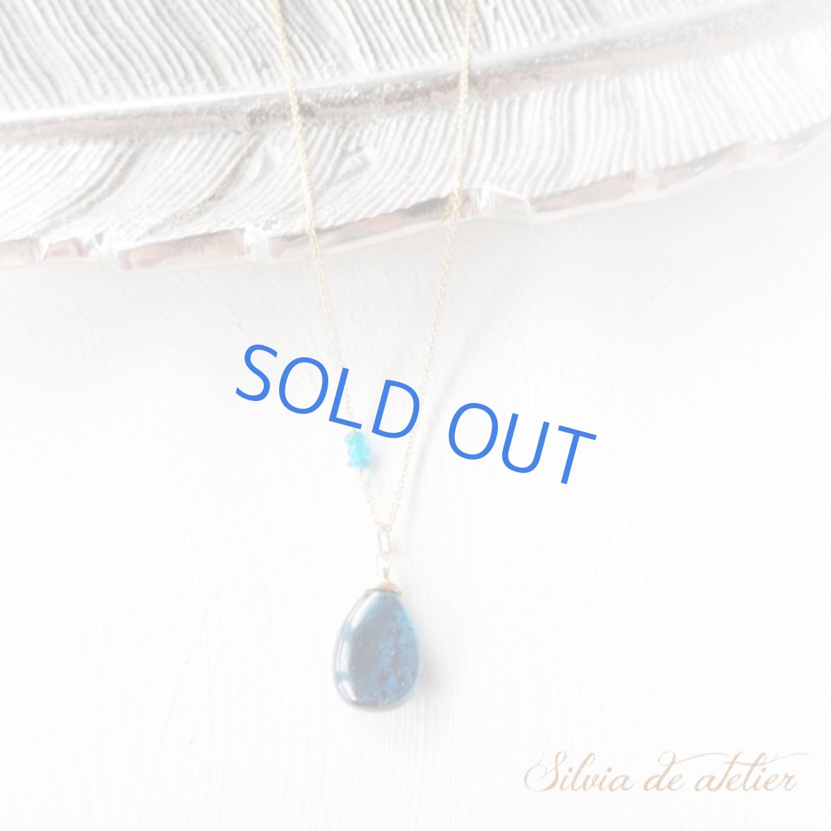 画像4: LMサイズ　チベット産　ダークブルー　カイヤナイト　スムースペアシェイプ　約50センチ14kgfネックレス (4)