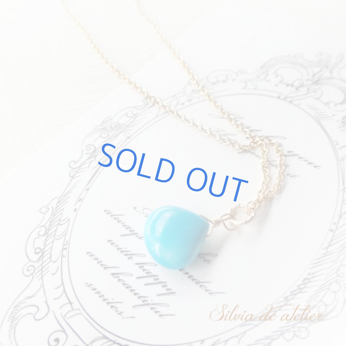 画像6: ＜訳あり粒・残り1＞アリゾナ産　スリーピングビューティーターコイズ　マロン　14kgfネックレス (6)