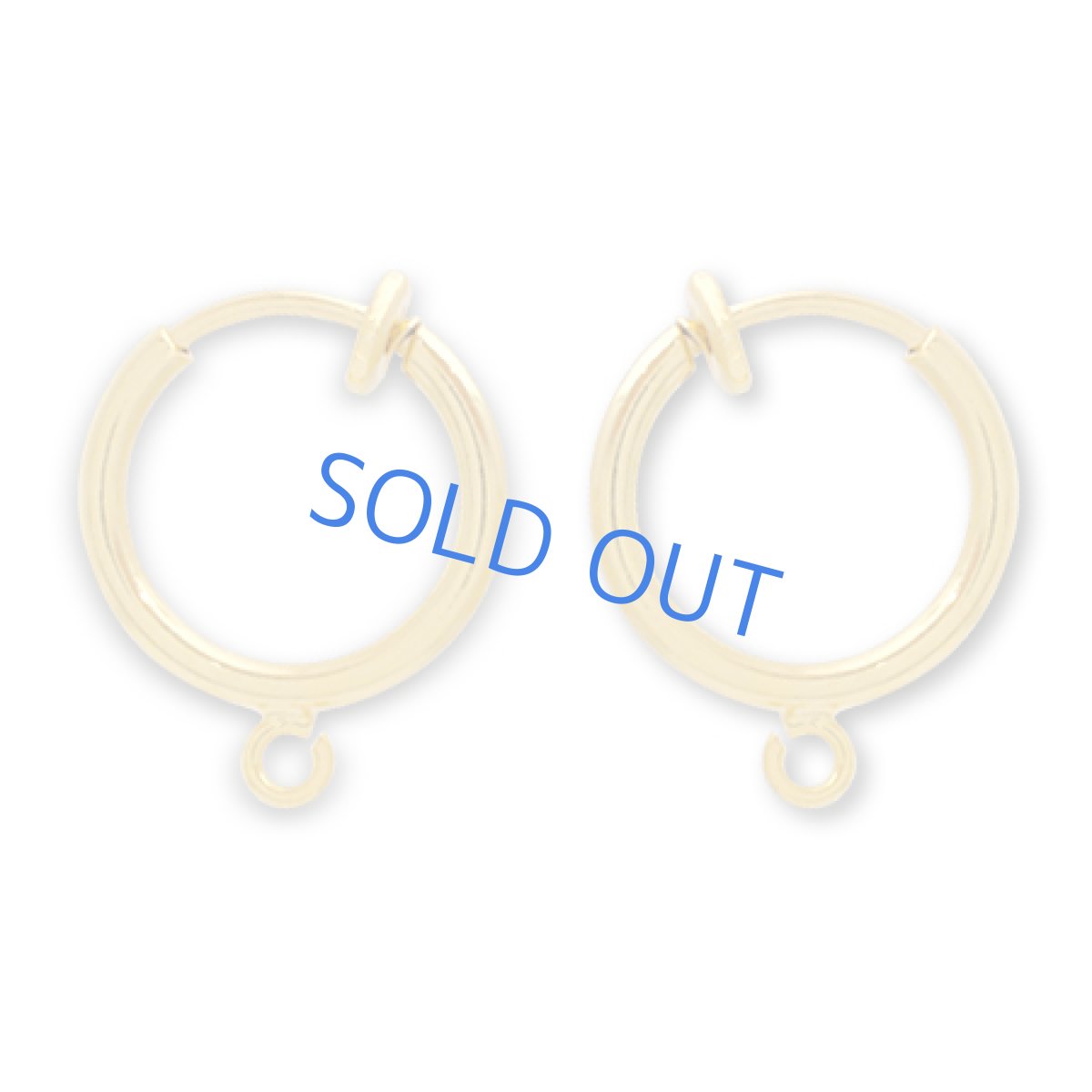 画像2: フローライト　スムースペアシェイプ　フープイヤリング (2)