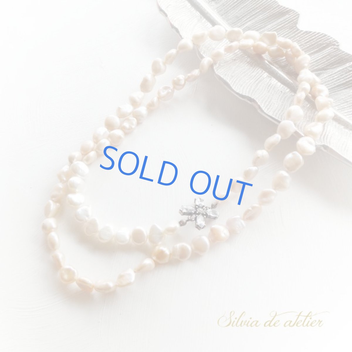 画像3: ＜残り１＞バロック大粒ピンク淡水パール　ロングネックレス　 (3)