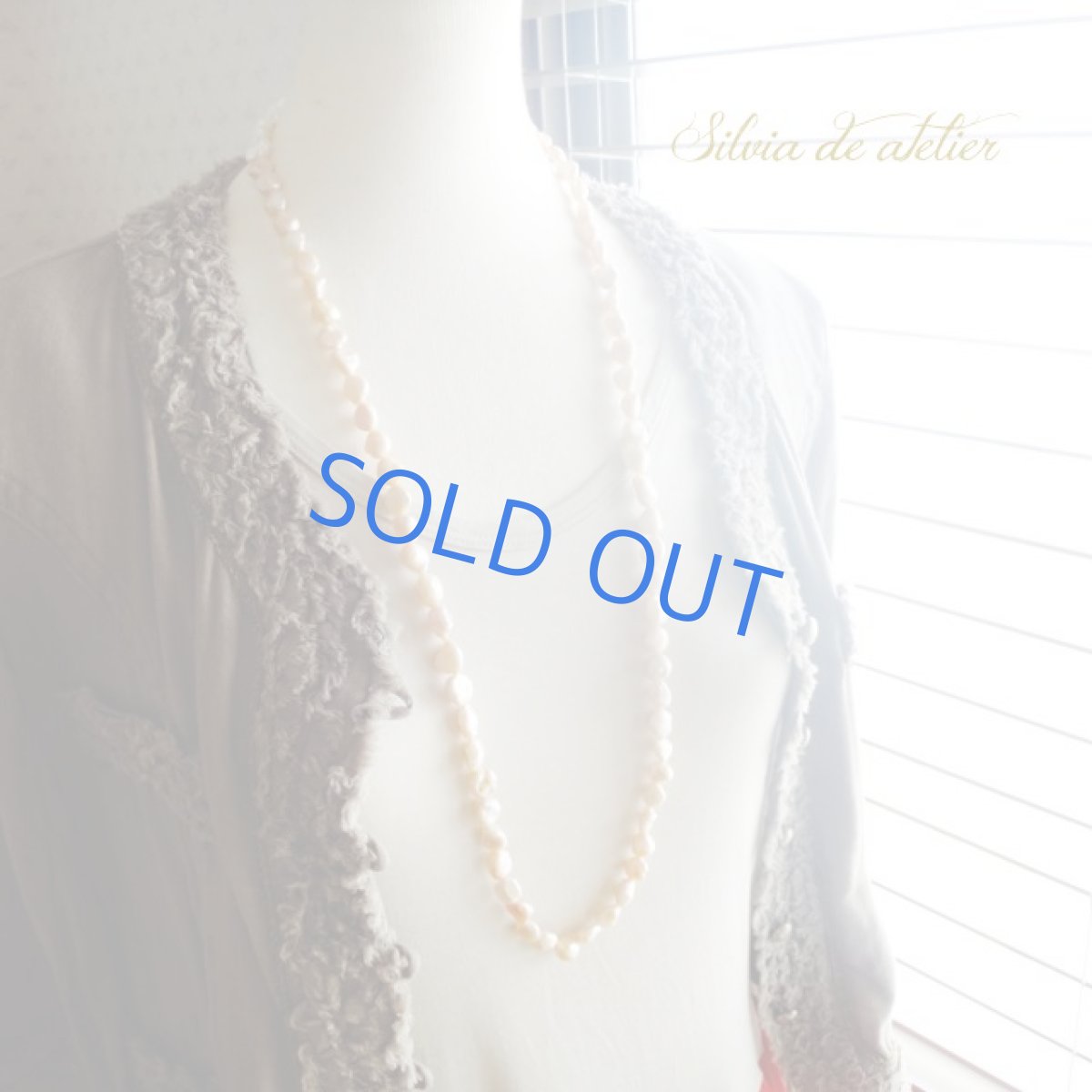 画像5: ＜残り１＞バロック大粒ピンク淡水パール　ロングネックレス　 (5)