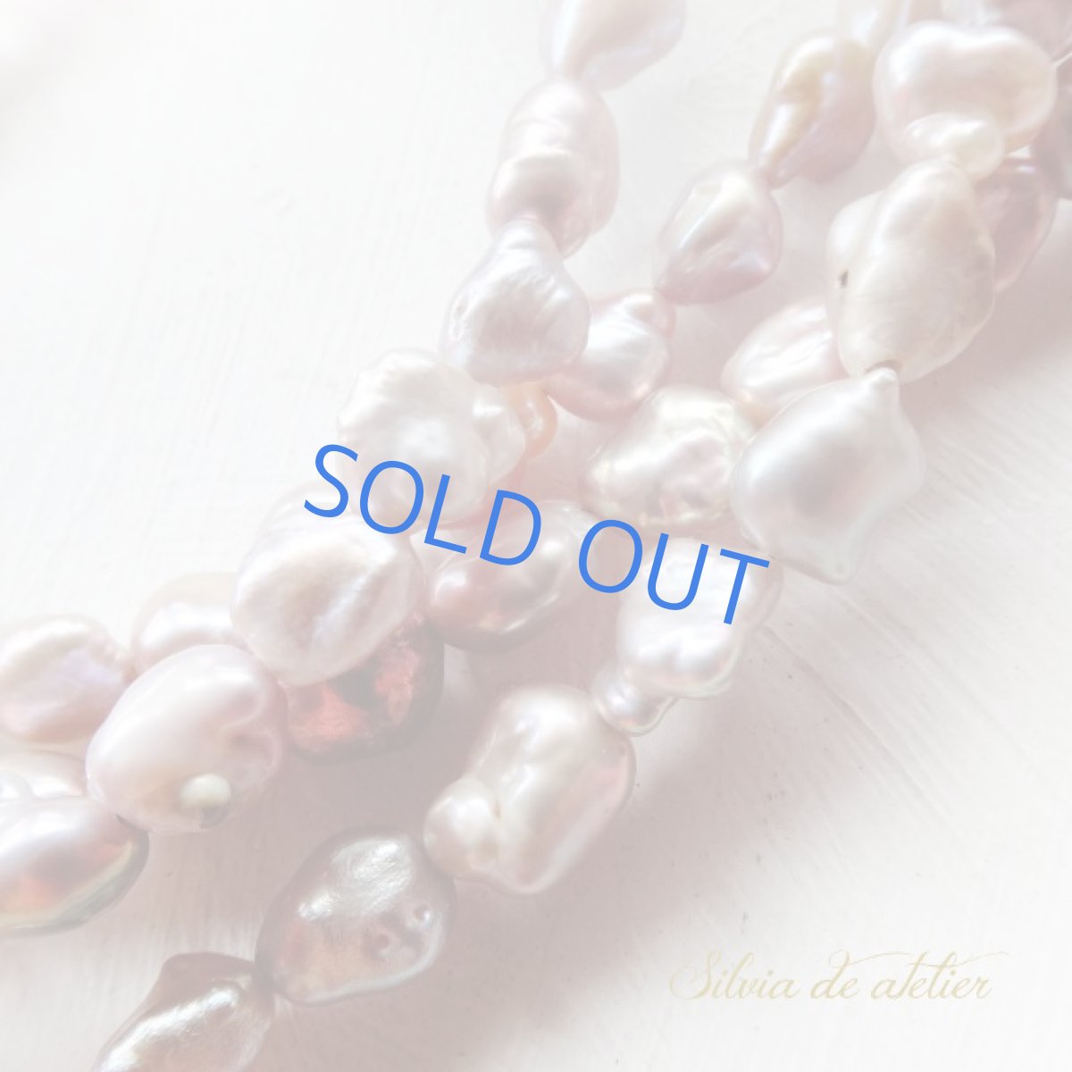 画像4: バロック　ラベンダー淡水パール　スーパーロングネックレス　約120cm (4)