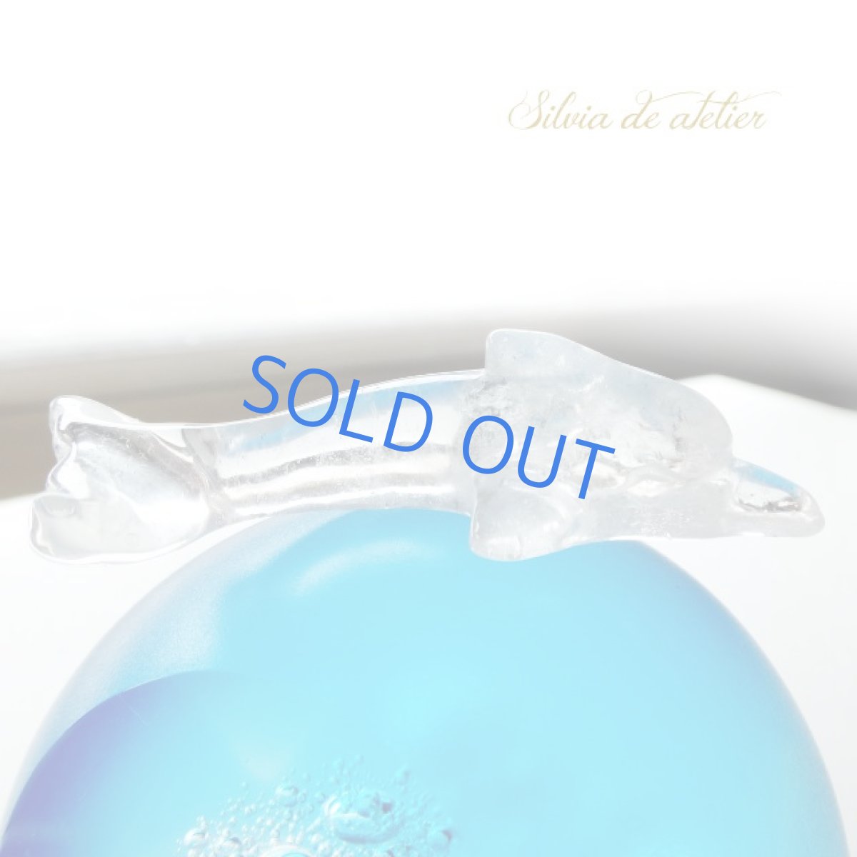 画像6: ＜１点もの＞浄化用　クリスタル　ドルフィン　親子セット　A (6)