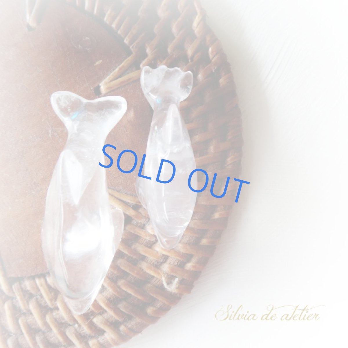 画像4: ＜１点もの＞浄化用　クリスタル＆ローズクォーツ　ドルフィン　カップルセット (4)