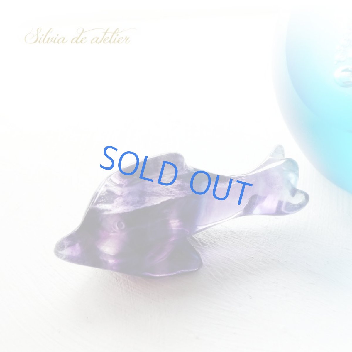 画像4: ＜１点もの＞浄化用　フローライト　ドルフィン　B (4)