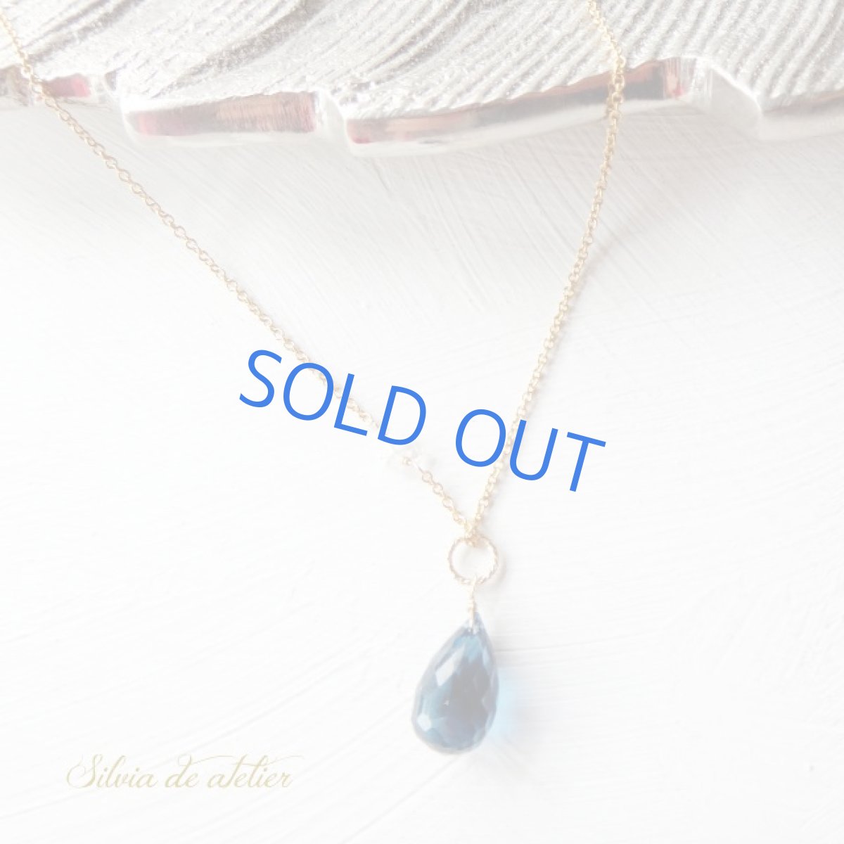 画像5: ＜残り1・訳あり＞　大粒　AAA　ロンドンブルートパーズ　ドロップ　約５０cm14kgfネックレス　 (5)