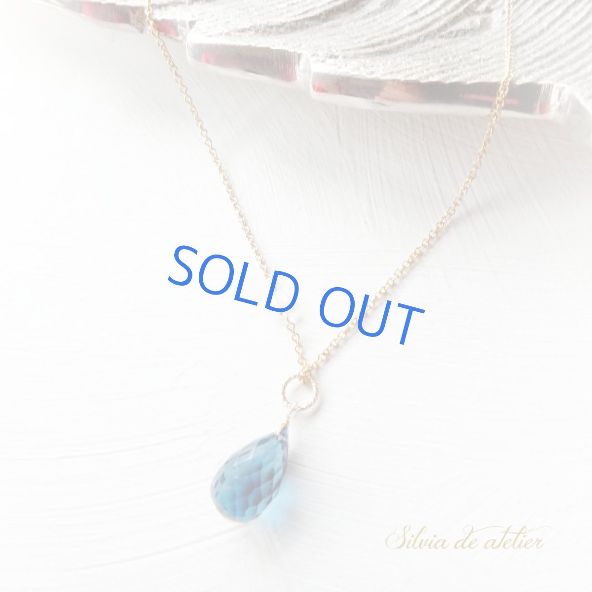 画像6: ＜残り1・訳あり＞　大粒　AAA　ロンドンブルートパーズ　ドロップ　約５０cm14kgfネックレス　 (6)