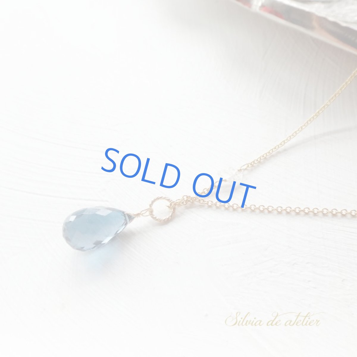 画像4: ＜残り1・訳あり＞　大粒　AAA　ロンドンブルートパーズ　ドロップ　約５０cm14kgfネックレス　 (4)