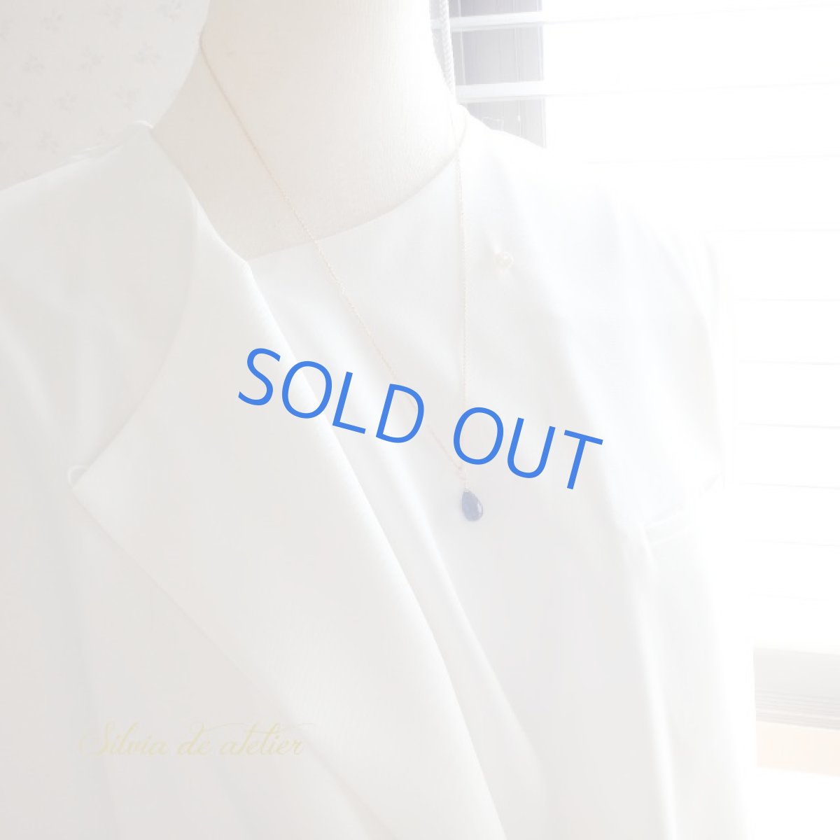 画像8: ＜残り1・訳あり＞　大粒　AAA　ロンドンブルートパーズ　ドロップ　約５０cm14kgfネックレス　 (8)