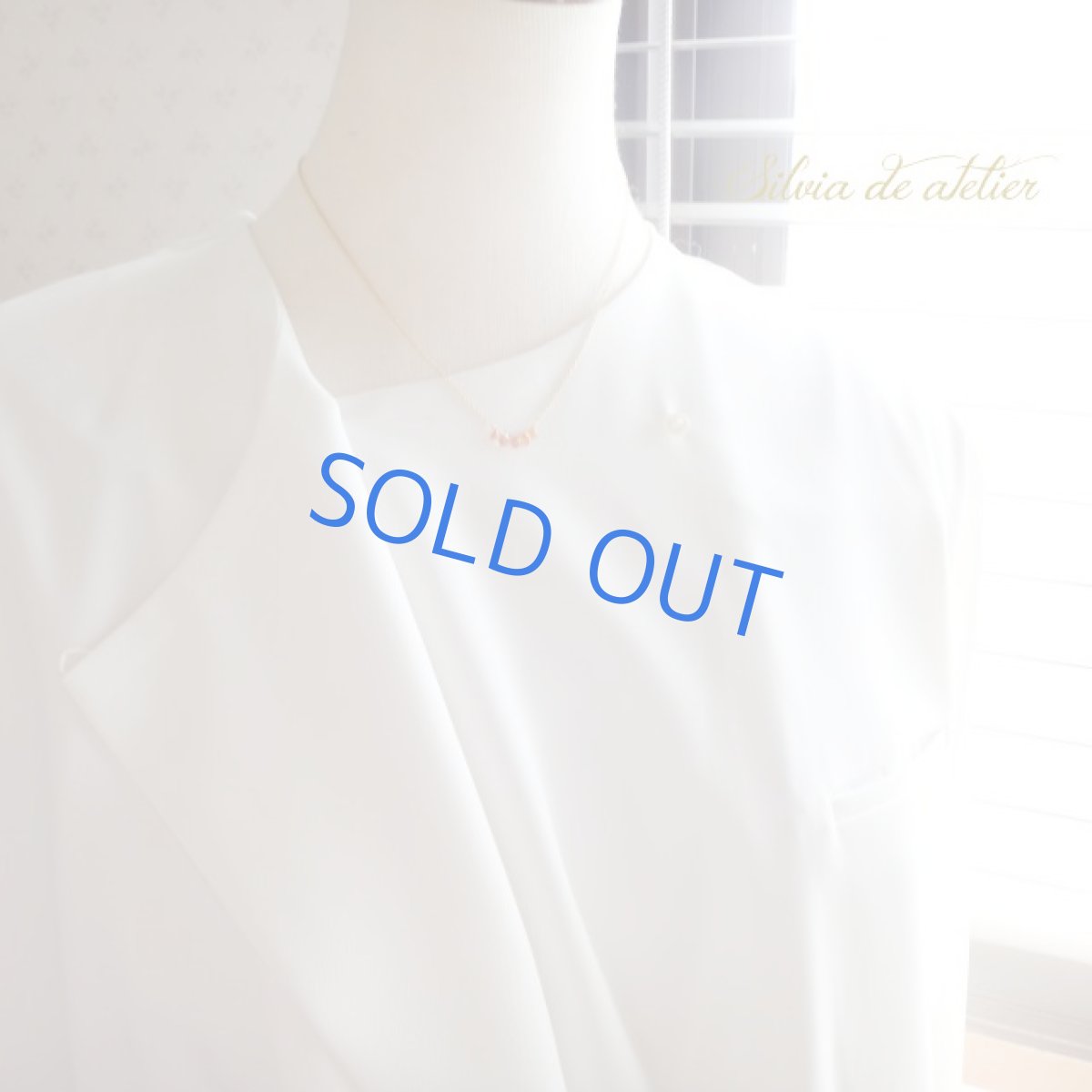 画像5: １点もの　オレンジA　宝石質サファイア　ラインドロップ　14kgfネックレス　 (5)