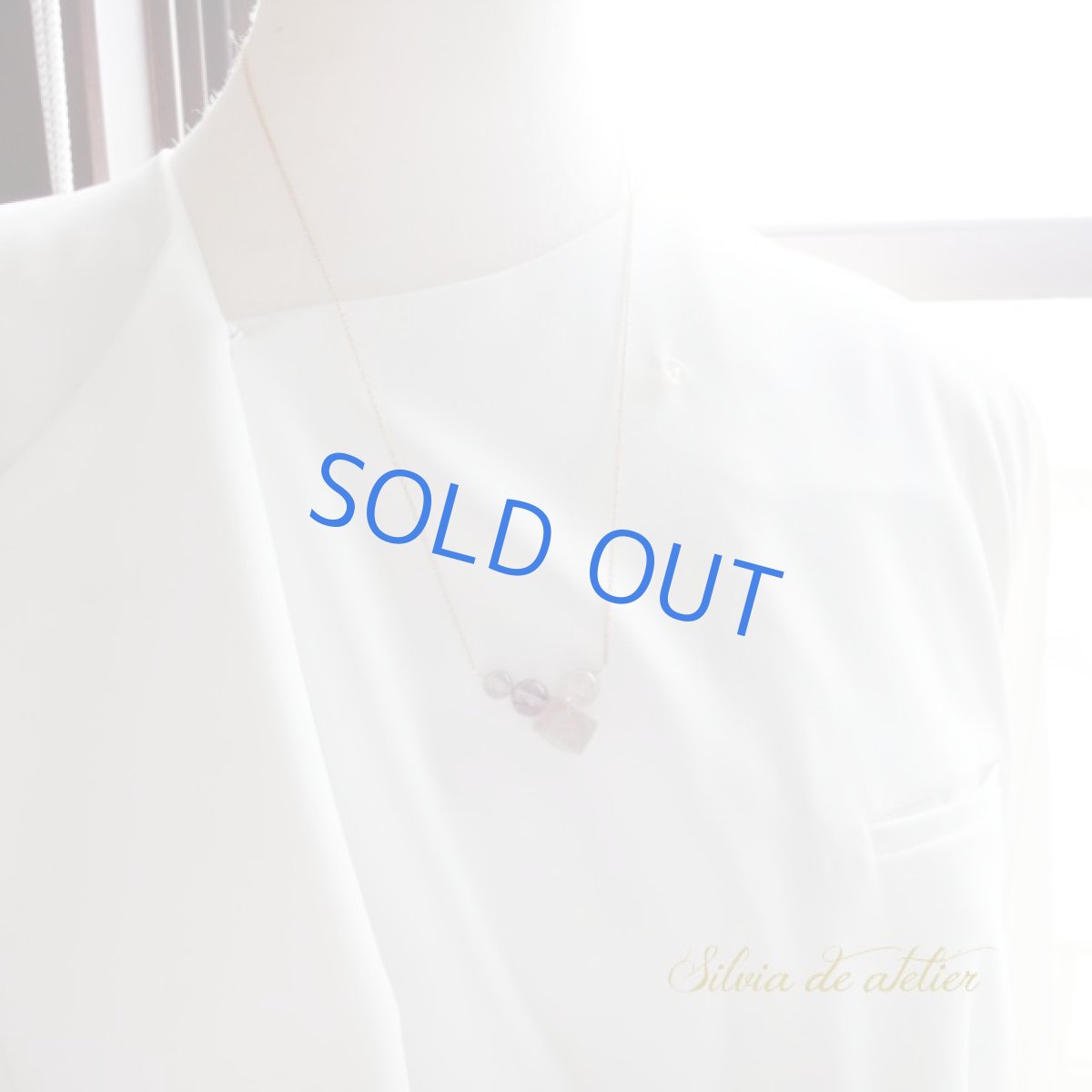 画像6: １点もの　ブラウンルチル　クォーツ　14kgfネックレス約50cm　 (6)