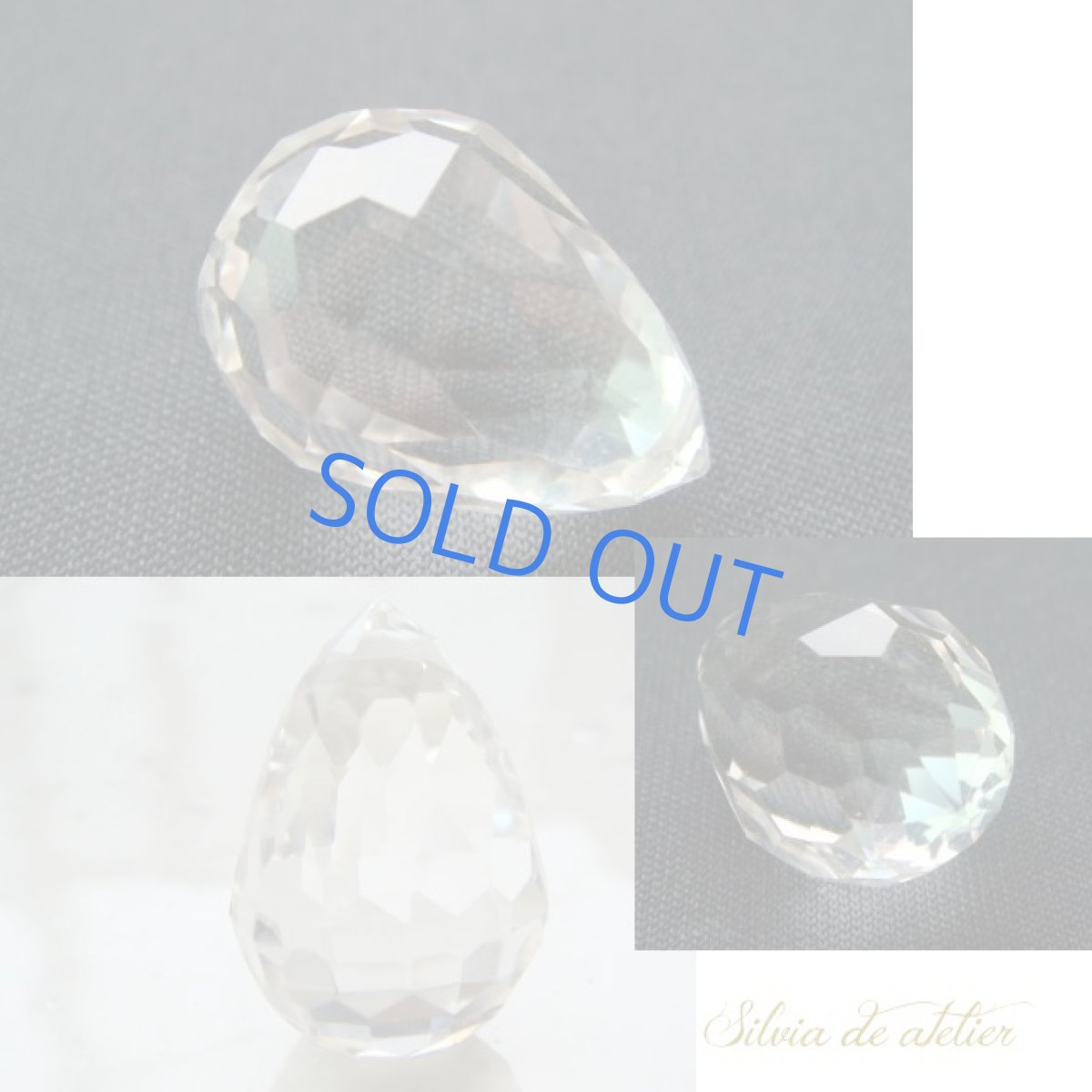 画像6:  １点もの　ガネーシュヒマール産ヒマラヤ水晶　超大粒　ドロップ　ウェーブチェーン14kgfネックレス (6)