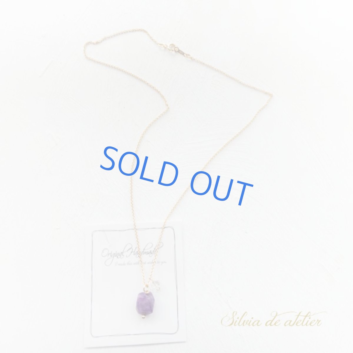 画像3: １点もの　チャロアイト　大粒タンブル　＆　NYハーキマー　14kgfネックレス (3)