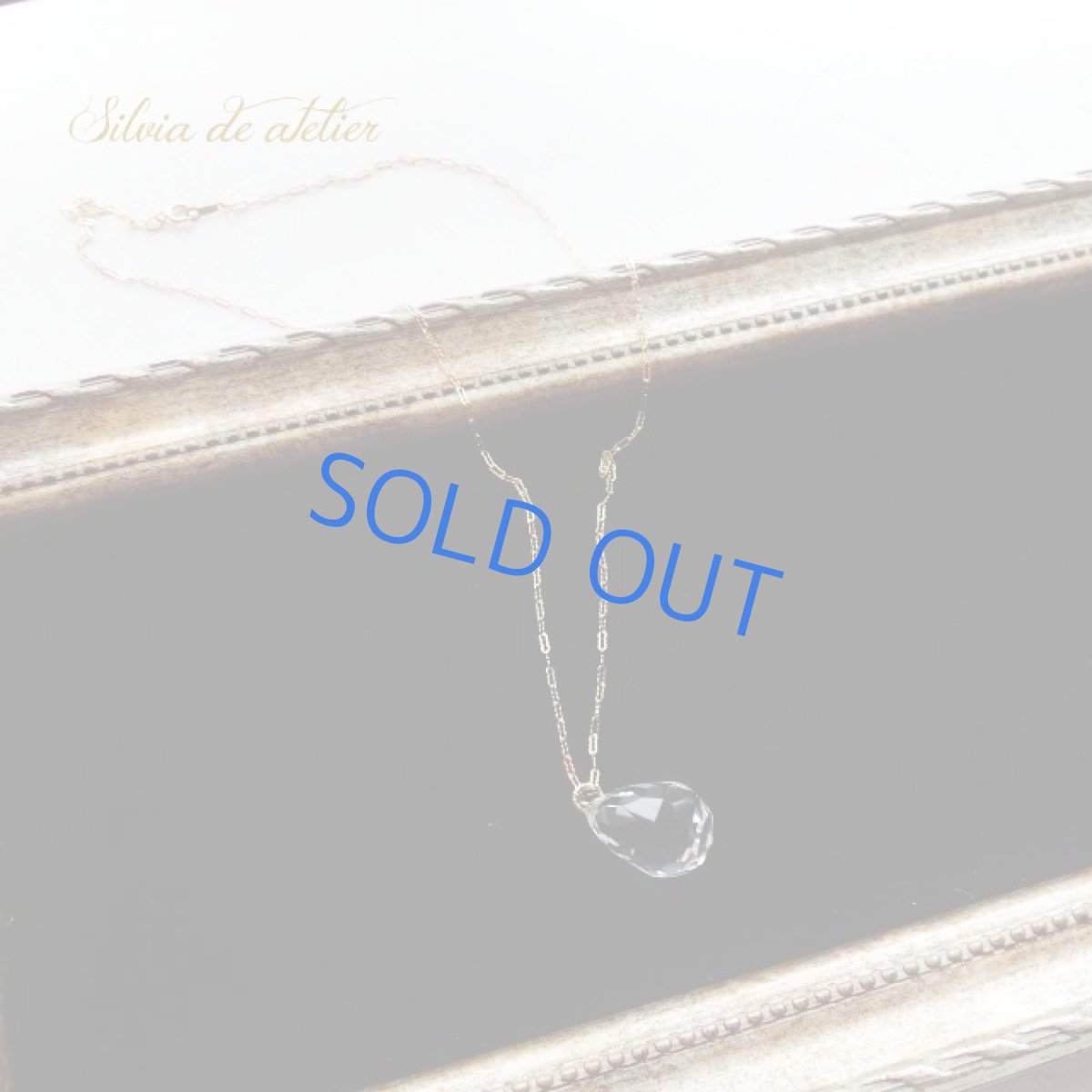 画像2:  １点もの　ガネーシュヒマール産ヒマラヤ水晶　超大粒　ドロップ　ウェーブチェーン14kgfネックレス (2)