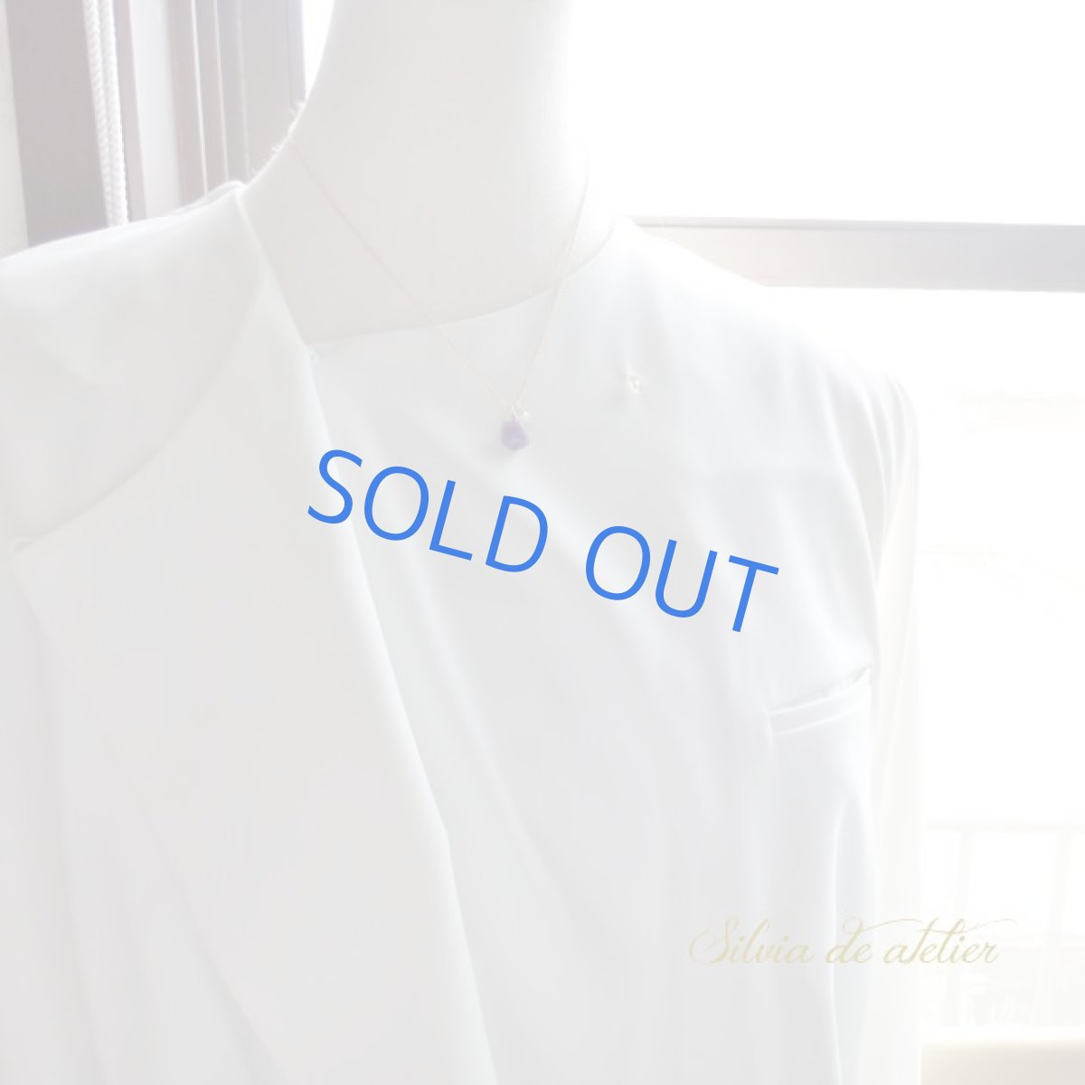 画像5: １点もの　チャロアイト　大粒タンブル　＆　NYハーキマー　14kgfネックレス (5)