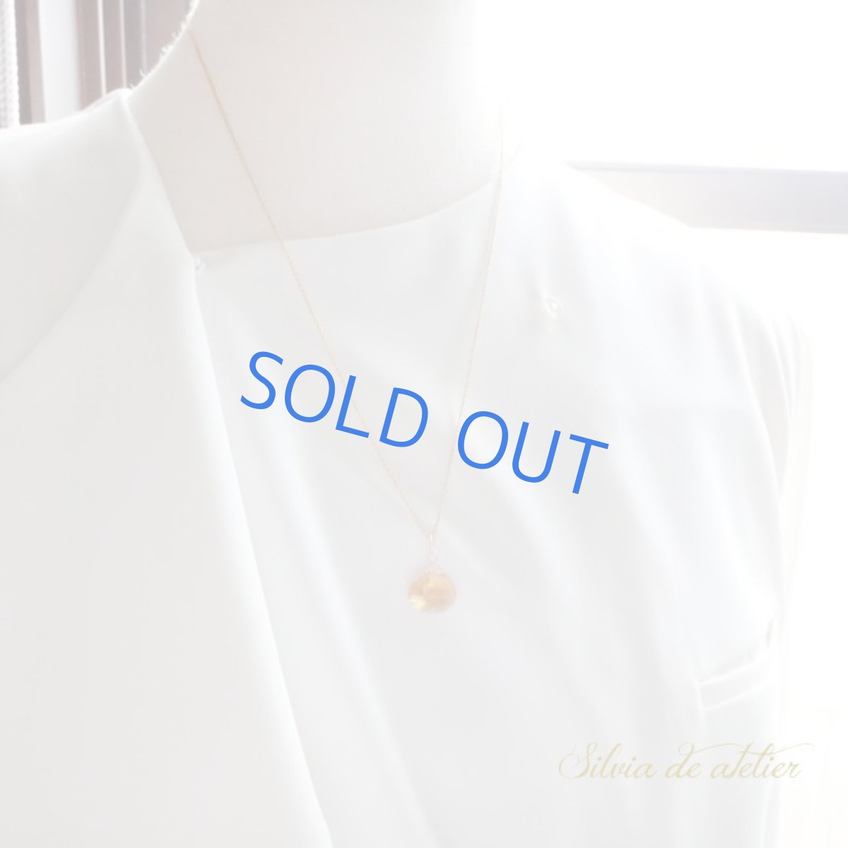 画像6: １点もの　ゴールデンシトリン　コンケーブカット　14kgfネックレス (6)