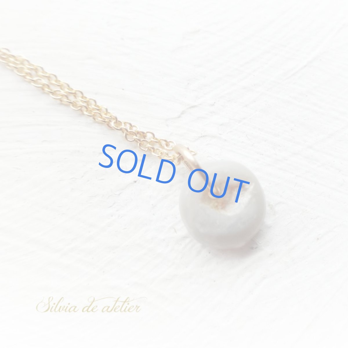 画像5: <訳あり・ライトグレー＞１点もの　オーストラリア産　ブラック　オパール　タブレット　14kgfネックレス (5)