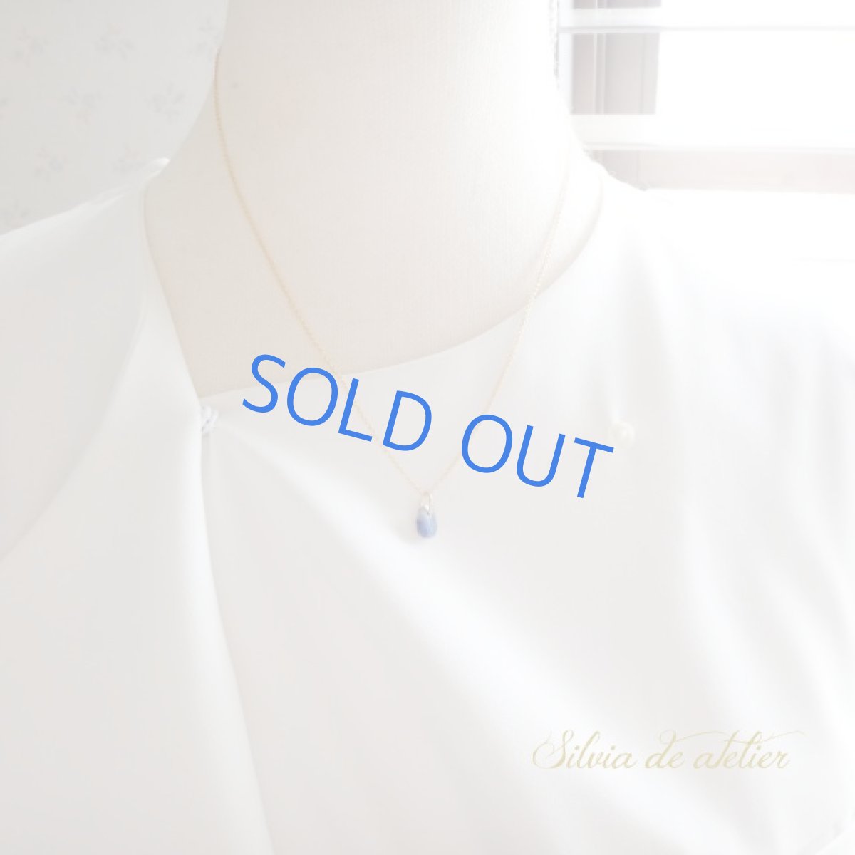 画像6: <ブルーグリーン遊色＞１点もの　オーストラリア産　ブラック　オパール　タブレット　14kgfネックレス (6)