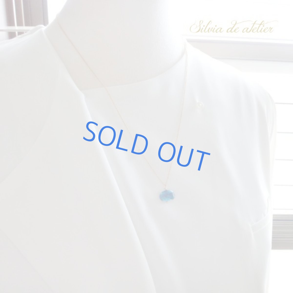 画像8: <各１点もの・残り1＞　オーストラリア産　ブルー　オパール　横型オーバル　14kgfネックレス (8)