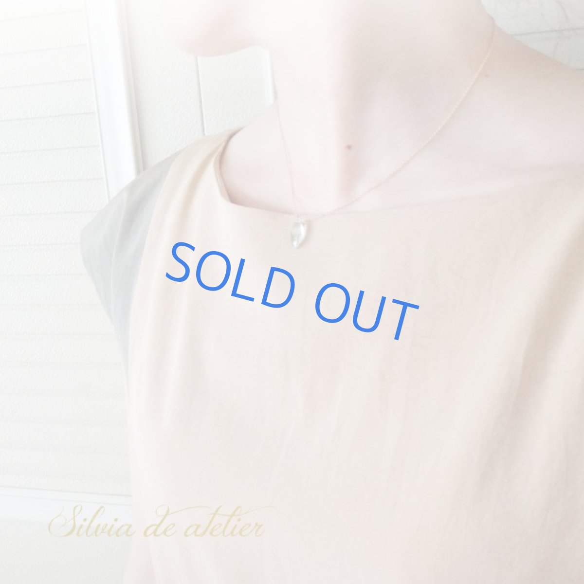 画像7: 宝石質ミントグリーン　フローライト　マーキスジェムカット　大粒　14kgfネックレス (7)