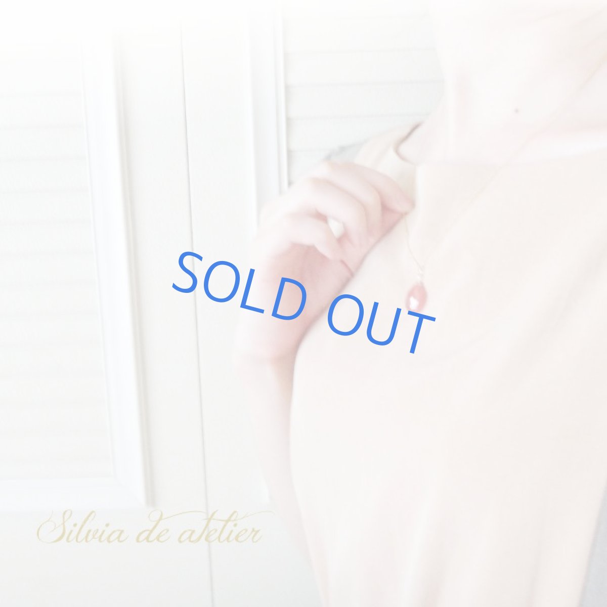 画像7: ＜１点もの・G＞　超大粒　AAA　ペルー産インカローズ　カットペアシェイプ　５０センチ14kgfネックレス (7)