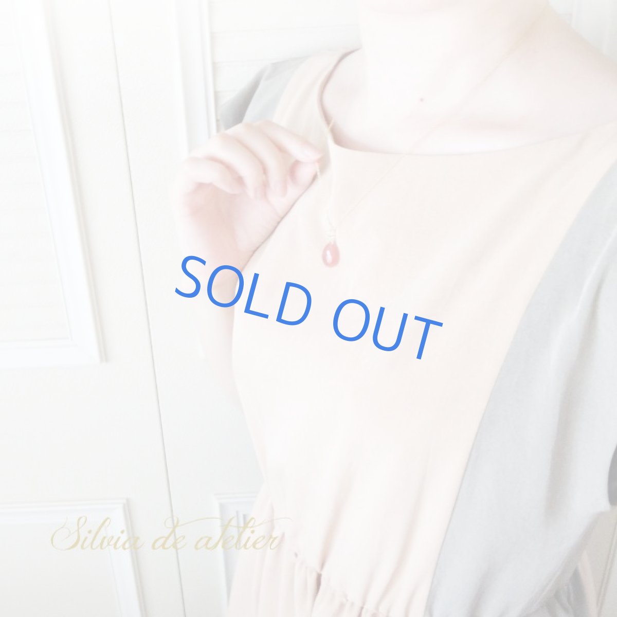 画像5: ＜１点もの・F＞　超大粒　AAA　ペルー産インカローズ　カットペアシェイプ　５０センチ14kgfネックレス (5)