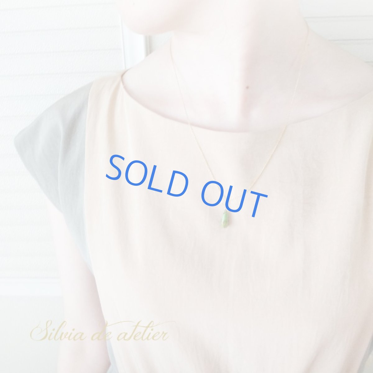 画像3: 残り1 グリーンターコイズ 大粒 スムースペアシェイプ 約50センチ14kgfネックレス (3)