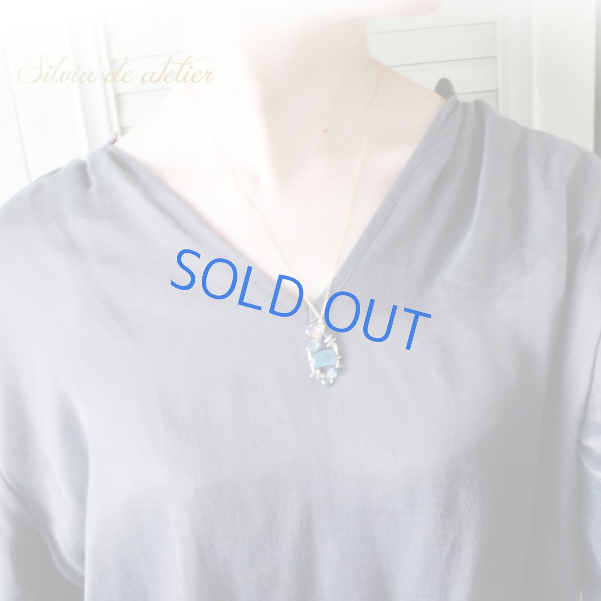 画像6: ＜1点もの＞ケニア産ディープブルーカイヤナイト　エスニックデザイン　14kgf　ロング　ネックレス (6)