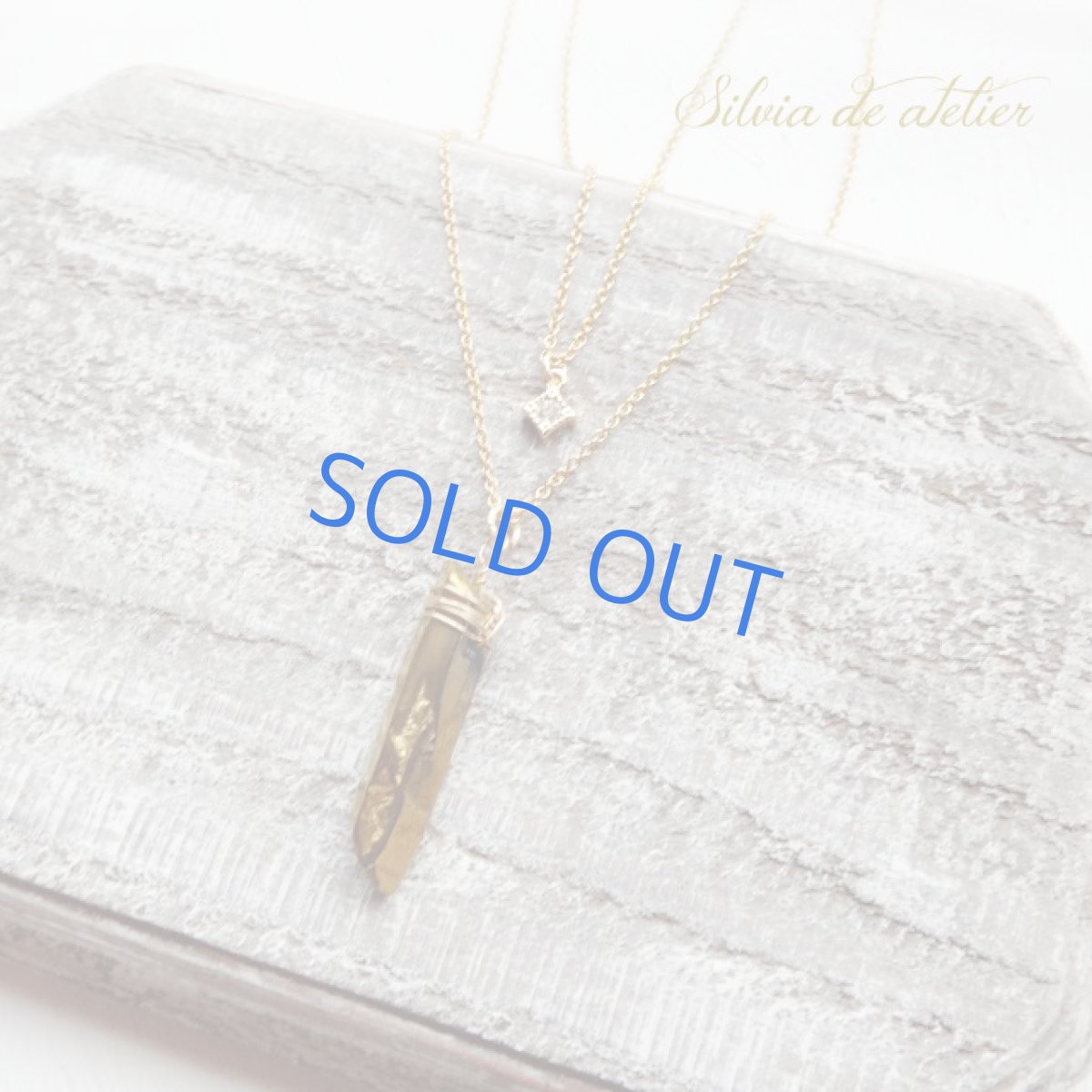 画像4: ＜限定数のみ＞ゴールドコーティングクリスタル＆プチチャーム　2連セット　14kgfネックレス (4)