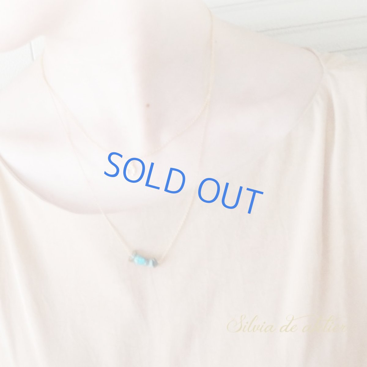 画像6: ＜限定３＞ターコイズ＆ラッキーホースチャーム　2連セット　14kgfネックレス (6)