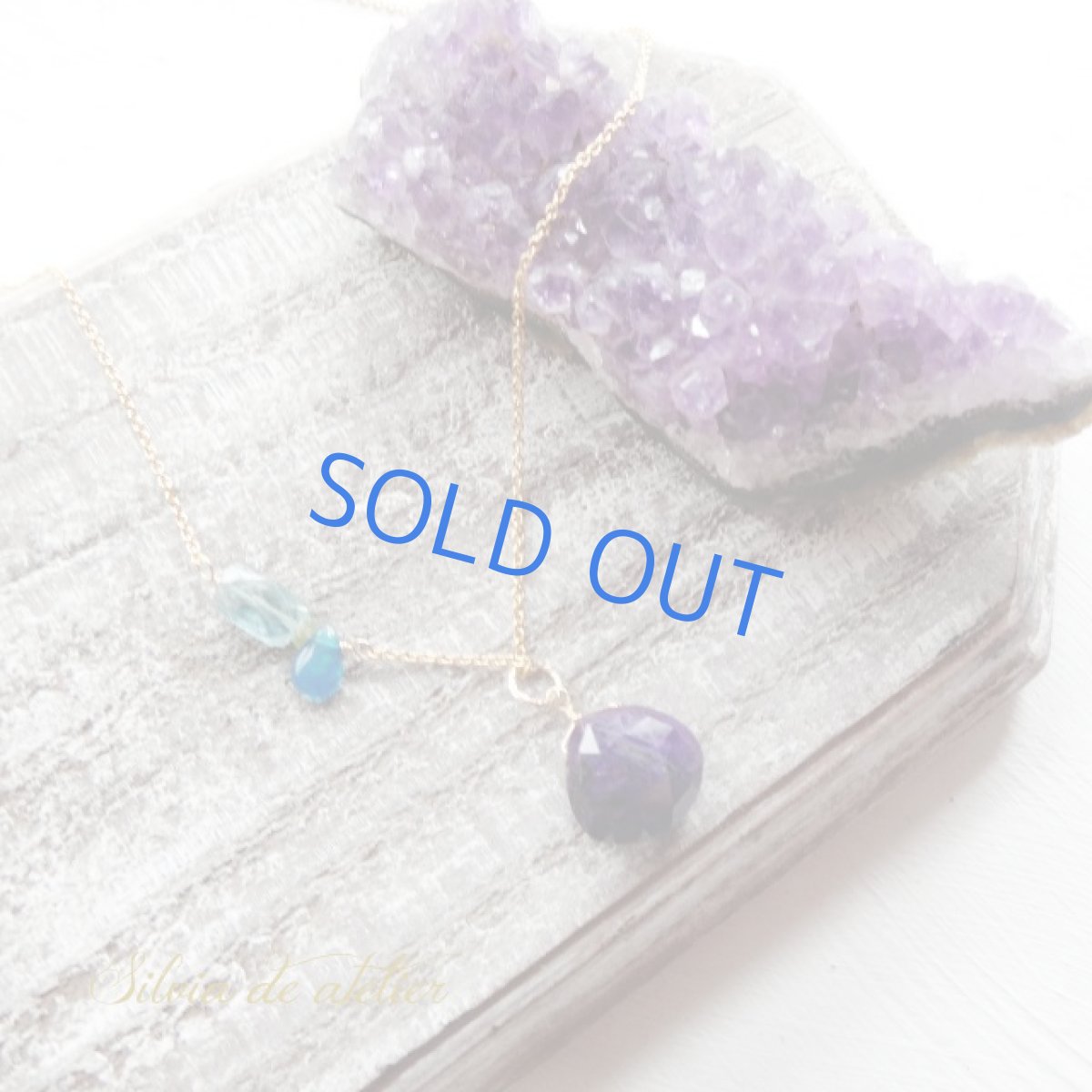 画像5: ＜1点もの＞大粒スギライト　デザインチェーン　約50cm14kgfネックレス (5)