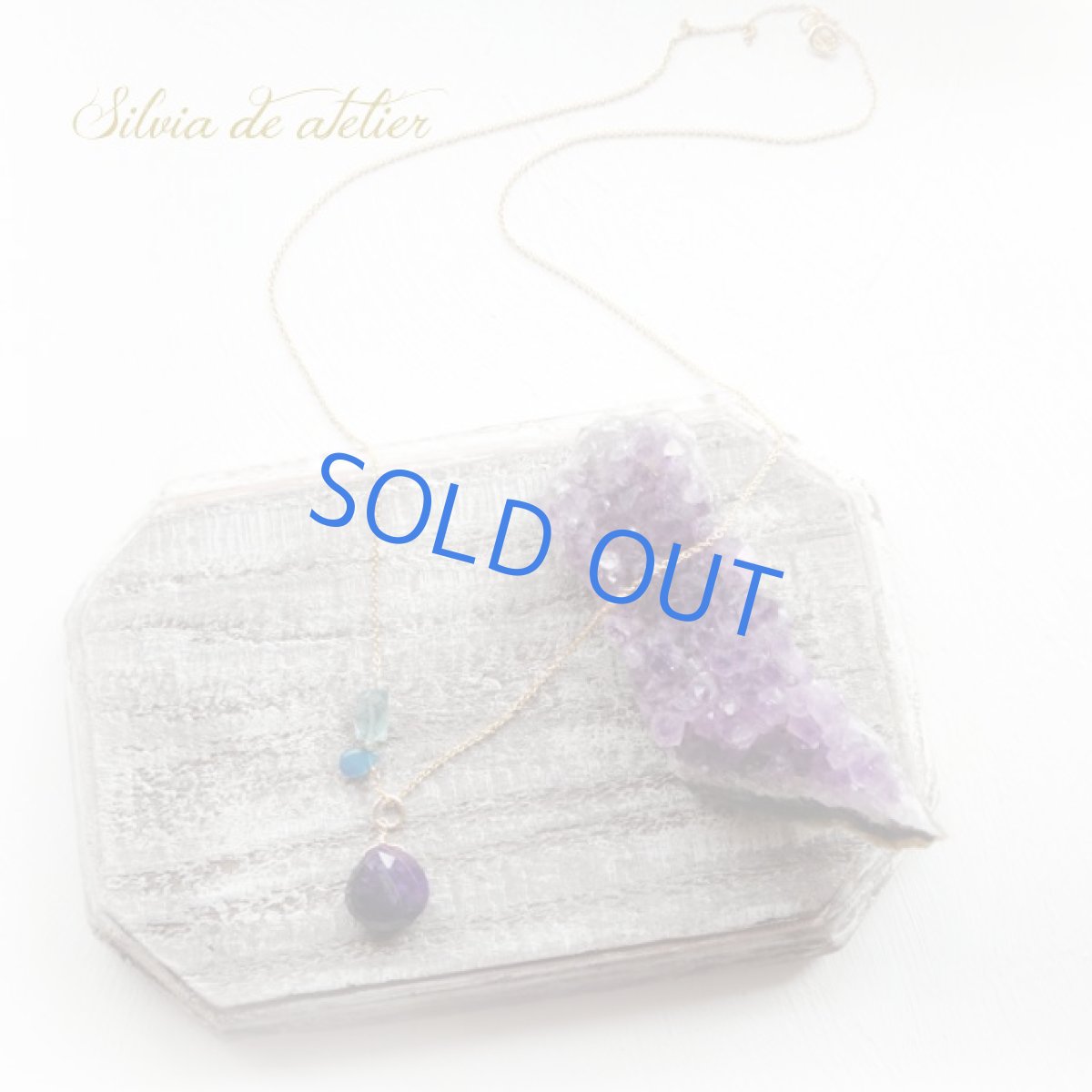 画像3: ＜1点もの＞大粒スギライト　デザインチェーン　約50cm14kgfネックレス (3)