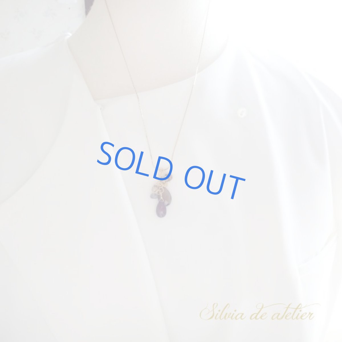 画像8: ＜1点もの＞スモーキークォーツ&ガーネット　チェーンチャーム　ストリングスチェーン　ロング　ネックレス (8)