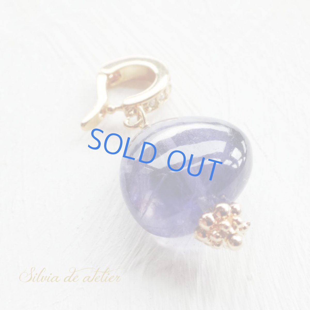 画像3: アイオライト　大粒タンブル　クリッカーチャーム (3)