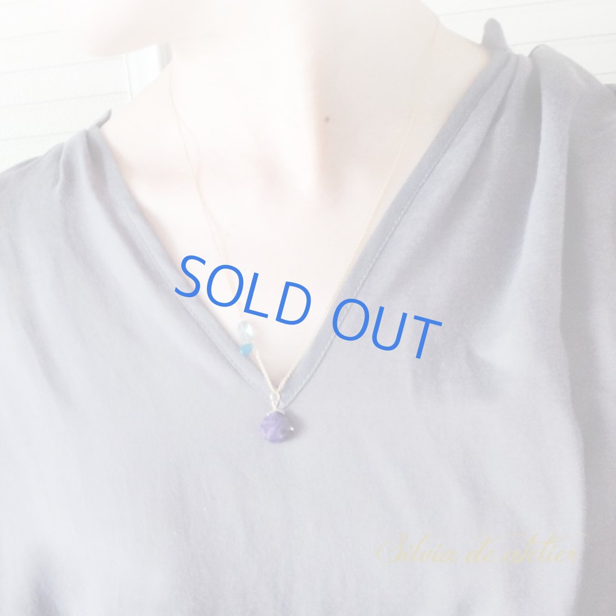 画像7: ＜1点もの＞大粒スギライト　デザインチェーン　約50cm14kgfネックレス (7)