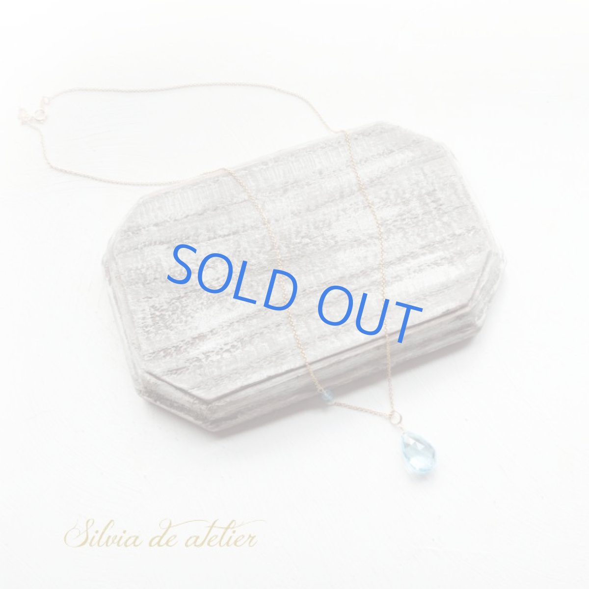 画像4: ＜訳あり残り1・大粒＞宝石質ＡＡＡ　スカイブルートパーズ　サンタマリアアクアマリン付き　アシンメトリー　約50ｃｍ　14kgfネックレス (4)