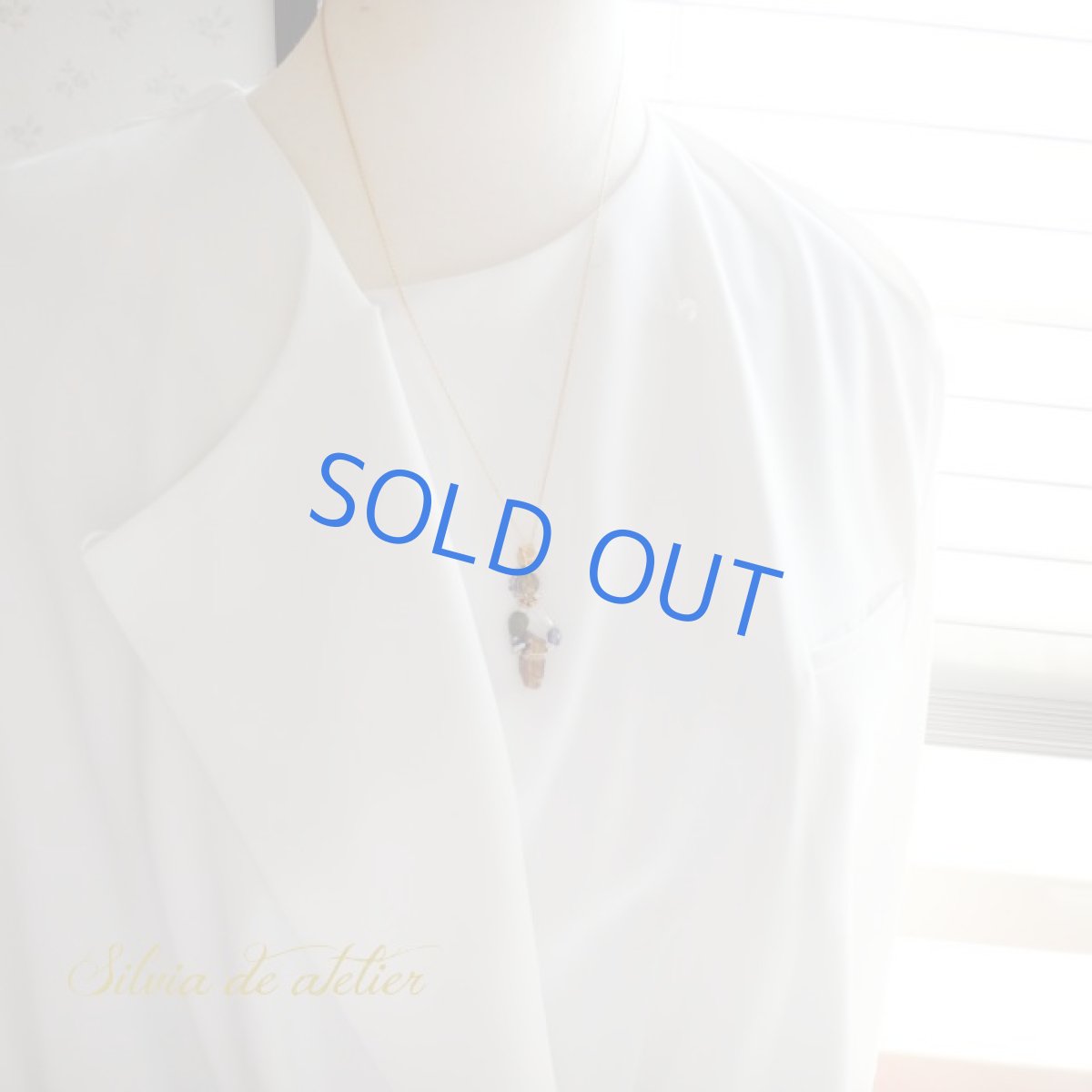 画像5: ＜1点もの＞グリーントルマリン　ゴールドクォーツ　エスニックデザイン　14kgf　ロング　ネックレス (5)