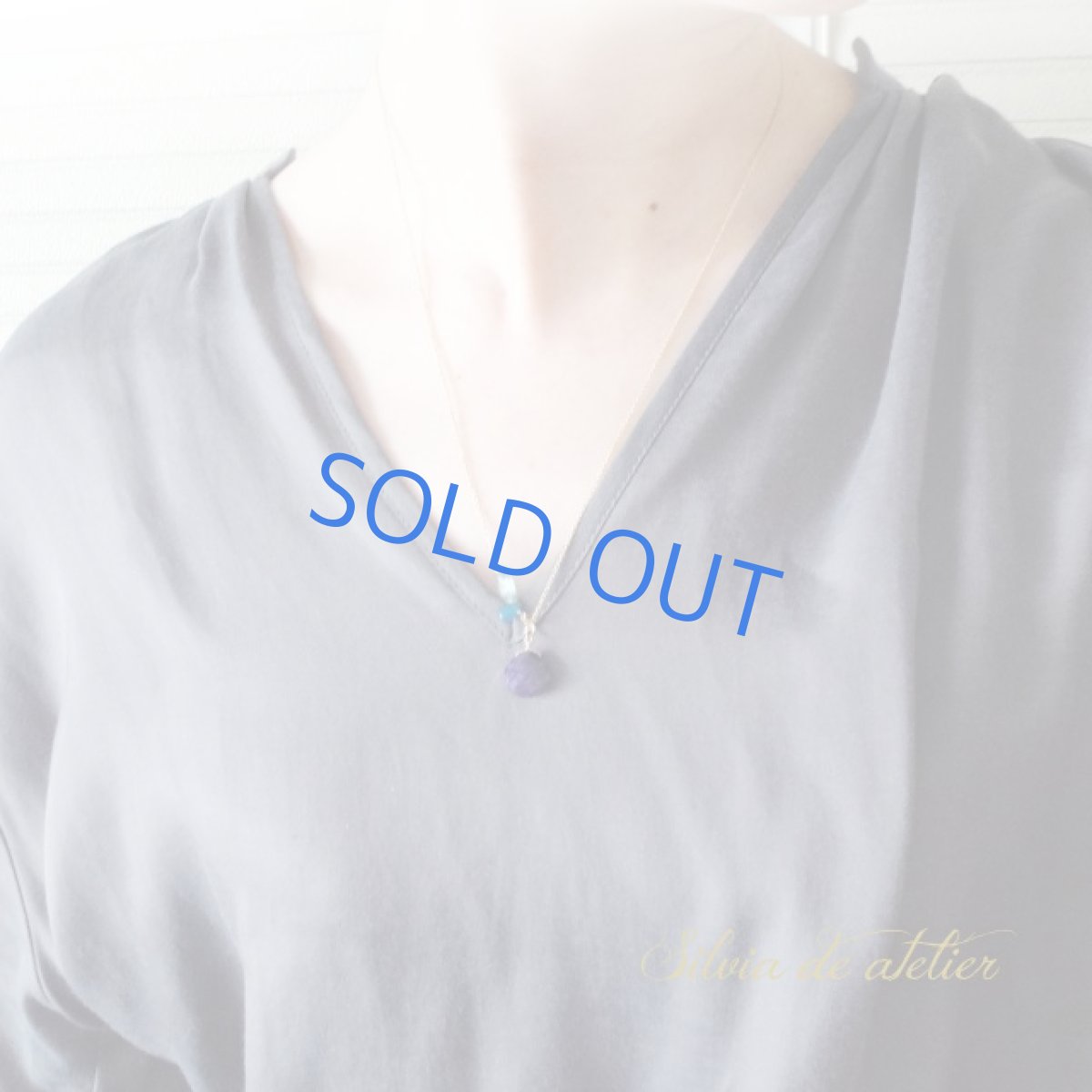 画像6: ＜1点もの＞大粒スギライト　デザインチェーン　約50cm14kgfネックレス (6)