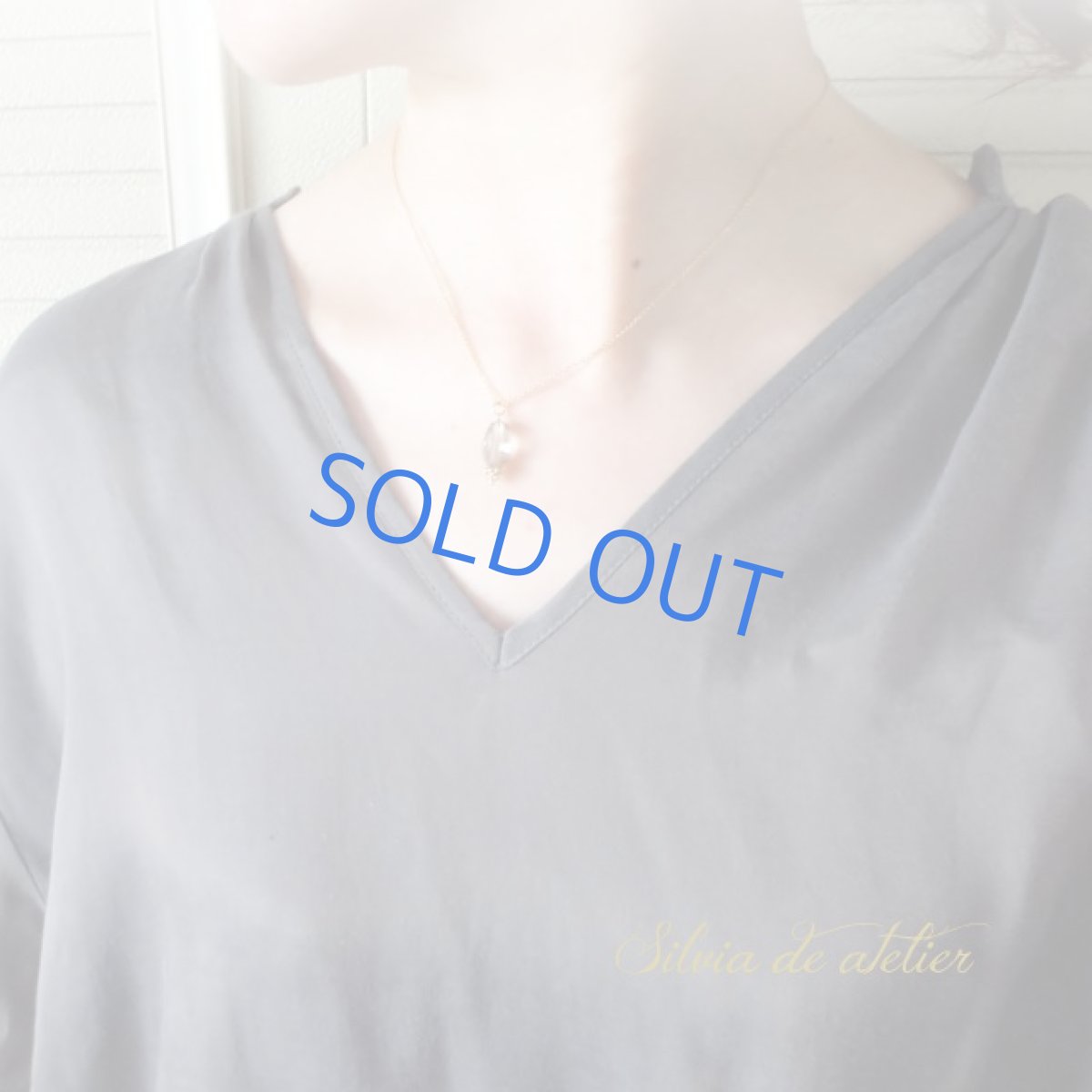 画像5: ＜特別価格＞ライトスモーキークォーツ　レーザーカット　一粒　14kgfネックレス (5)