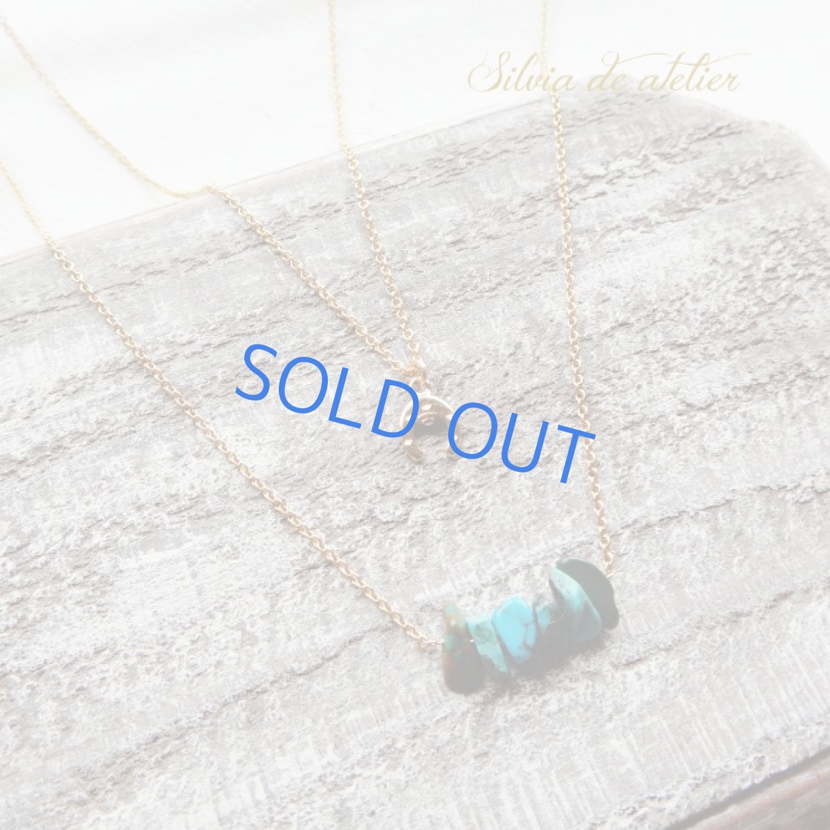 画像4: ＜限定３＞ターコイズ＆ラッキーホースチャーム　2連セット　14kgfネックレス (4)