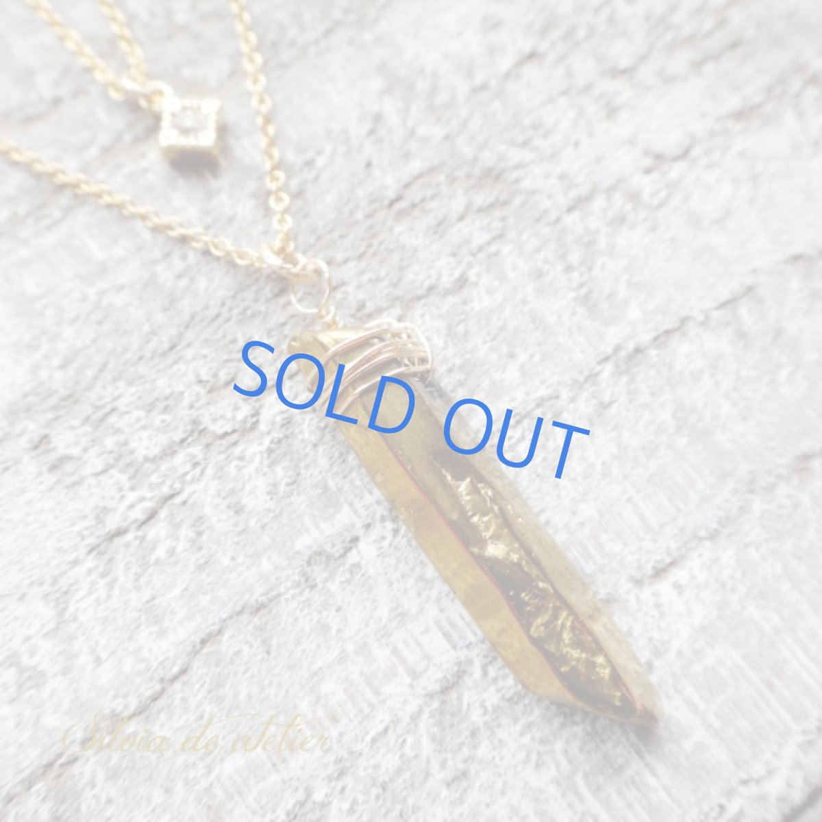 画像2: ＜限定数のみ＞ゴールドコーティングクリスタル＆プチチャーム　2連セット　14kgfネックレス (2)