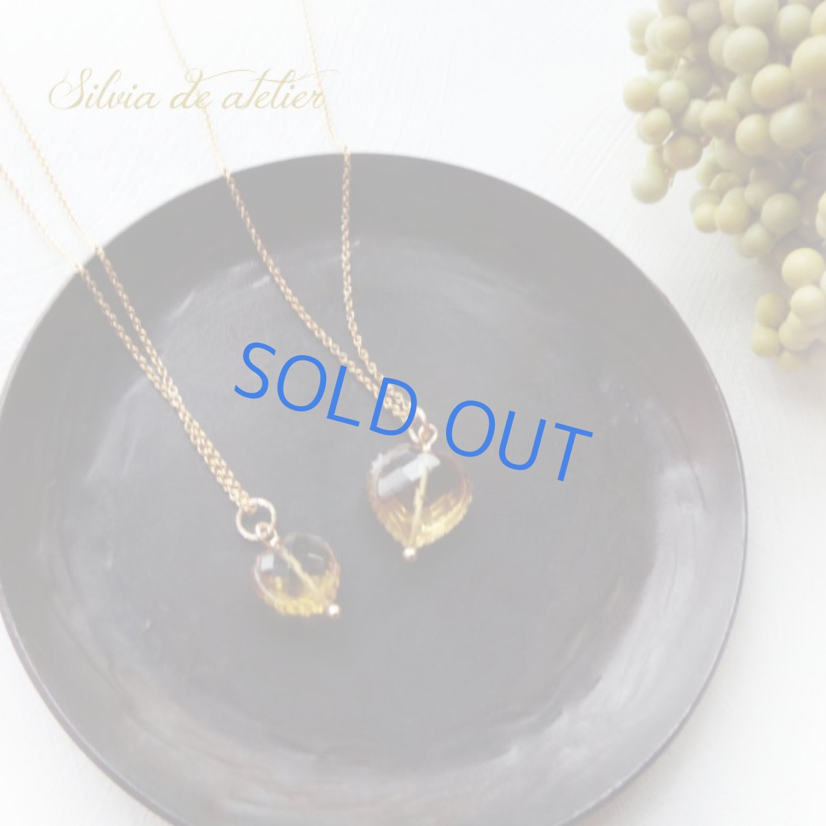 画像5: 【限定1】ゴールデンシトリン 大粒 ハート カービングストーン 約50cm 14kgfネックレス (5)