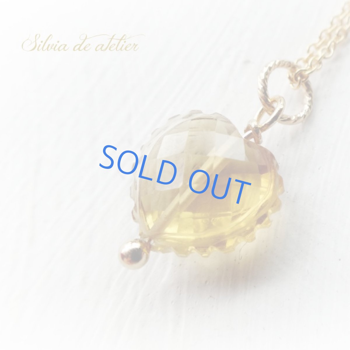 画像2: 【限定1】ゴールデンシトリン 大粒 ハート カービングストーン 約50cm 14kgfネックレス (2)