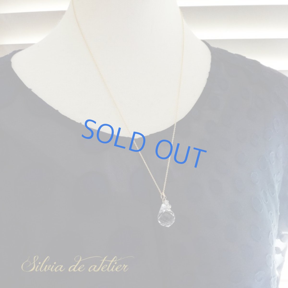 画像6: 大粒 高品質クリスタル ドロップ 約50cm14kgfネックレス (6)