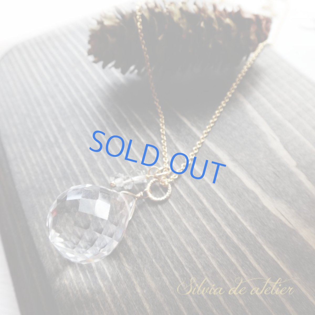 画像2: 大粒 高品質クリスタル ドロップ 約50cm14kgfネックレス (2)