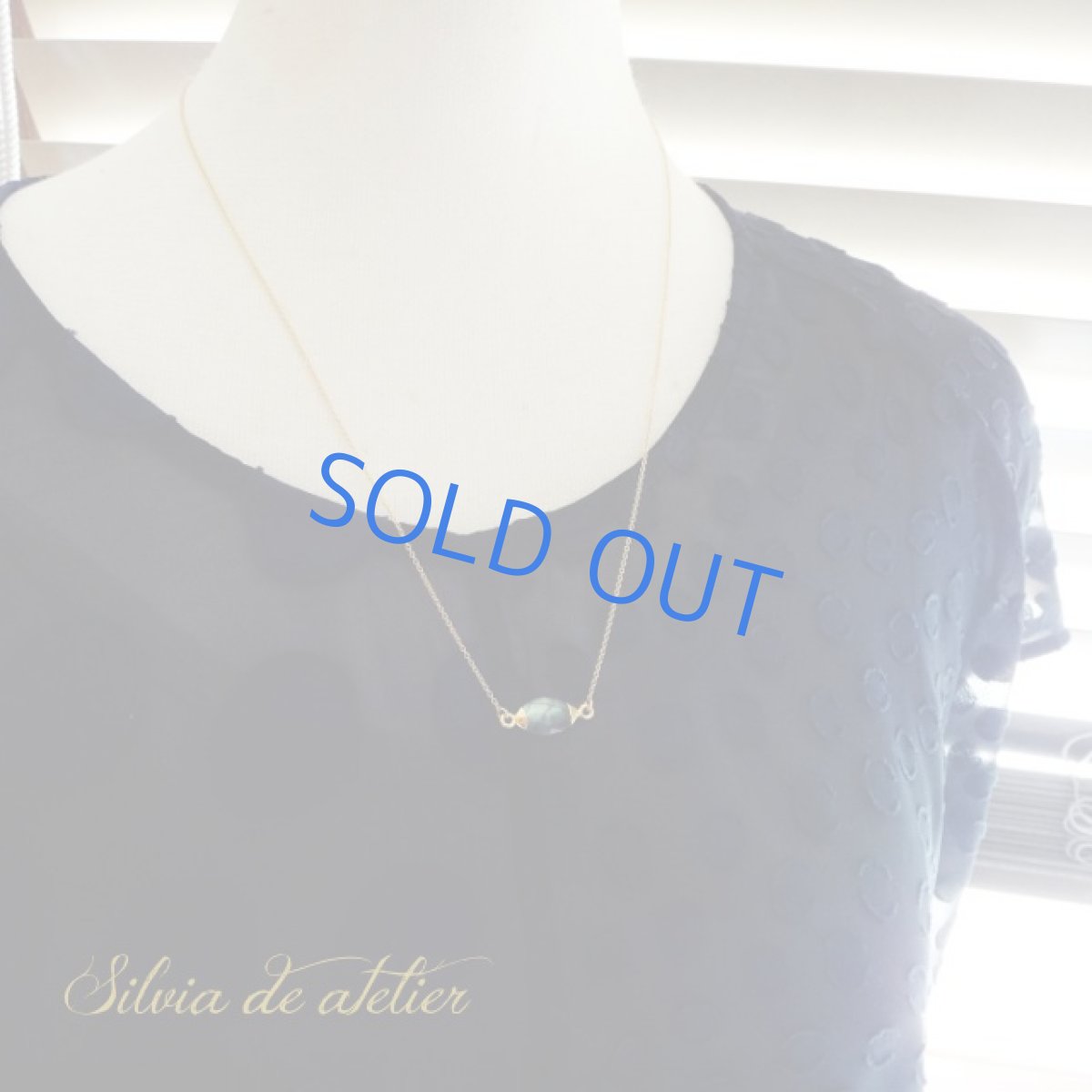 画像9: 【残り2・訳あり・SALE】　ラブラドライト　マーキス　ブランコ　約50cm　14kgfネックレス (9)