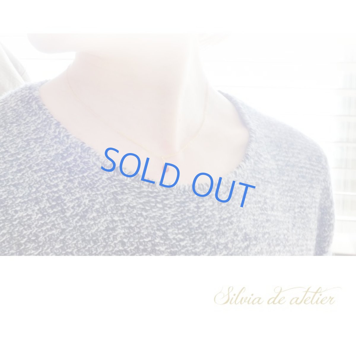 画像7: ミニ　ロードライトガーネット　ペアシェイプ　14kgfネックレス (7)