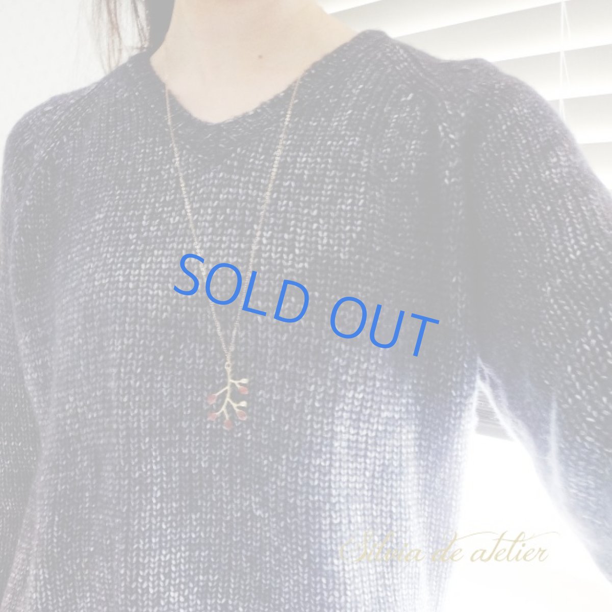 画像9: ガーネット 木の実チャーム 14kgfネックレス約50cm (9)